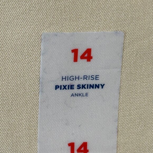 Old Navy Womens High-Rise Pixie Skinny Ankle Pants Size 14 Yellow Stretch Fabric - Picture 5 of 12